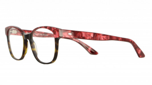 Vanni High Line V1632 Eyeglasses, dark havana/ red dama