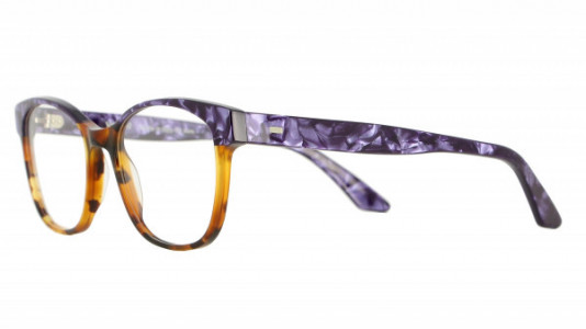 Vanni High Line V1632 Eyeglasses, spotted havana/ purple dama