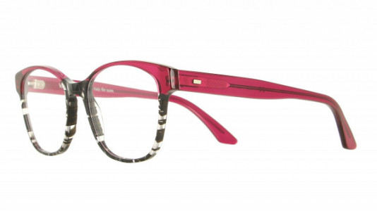 Vanni High Line V1632 Eyeglasses, black tangram/ transparent burgundy