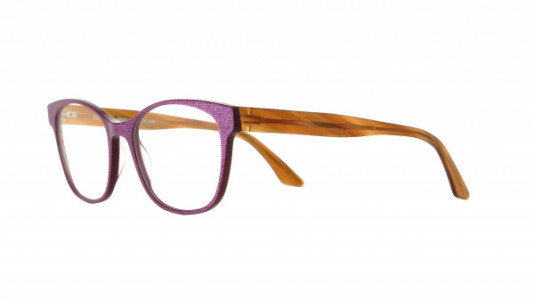 Vanni Accent V1373 Eyeglasses, purple micropixel / brown transparent horn