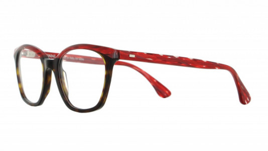 Vanni Blade V1480 Eyeglasses, red wired/dark havana