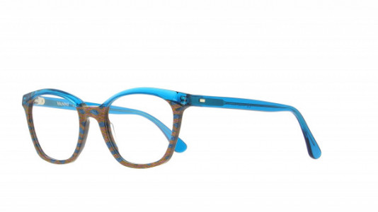 Vanni Blade V1480 Eyeglasses, light blue-copper pearl Macro/ transparent turquoise
