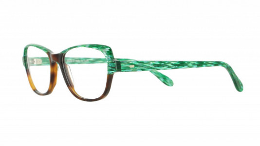 Vanni Blade V1621 Eyeglasses, emerald green blade/classic havana