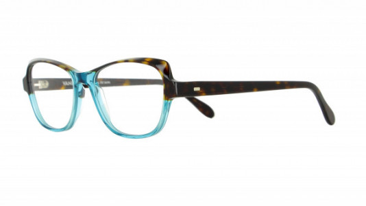 Vanni Blade V1621 Eyeglasses, dark havana/transparent light blue