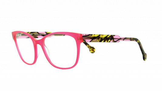 Vanni Colours V1752 Eyeglasses, milky fuchsia/brown-pink pattern