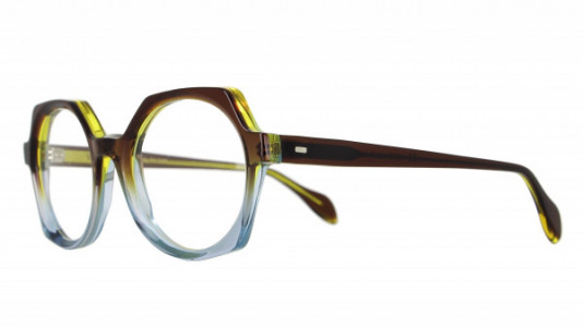 Vanni Colours V2200 Eyeglasses, gradient transparent brown on grey