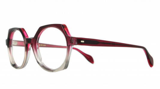 Vanni Colours V2200 Eyeglasses, gradient transparent dark red on grey