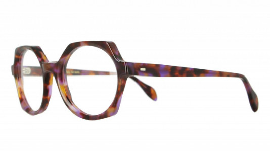 Vanni Colours V2200 Eyeglasses, dark avana with purple details