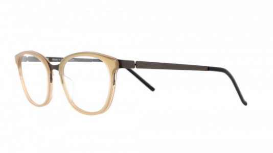 Vanni Colours V4104 Eyeglasses, milky gold rims/ matt brown metal