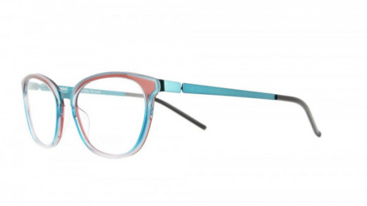 Vanni Colours V4104 Eyeglasses, brown-turquoise rims/ shiny teal
