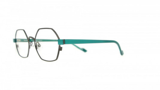 Vanni Accent V4202 Eyeglasses, shiny dark ruthenium/ metallic green