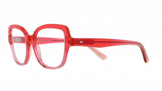 Vanni Colours V6521 Eyeglasses, gradient strawberry red on orange