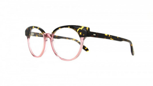 Vanni Colours V6805 Eyeglasses, transparent pink/ dark havana