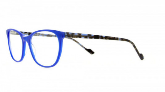 Vanni Accent V1316 Eyeglasses, metallic electric blue/ blue havana