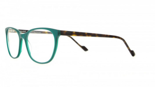 Vanni Accent V1316 Eyeglasses, metallic green/ dark havana
