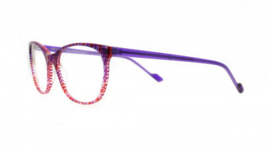 Vanni Accent V1316 Eyeglasses, gradient transparent violet on pink Pixel/ violet temple