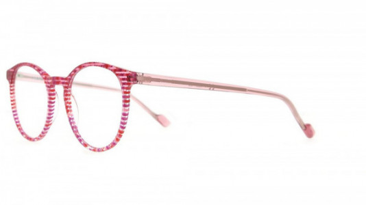 Vanni Accent V1322 Eyeglasses, gradient transparent fuchsia on pink Pixel/ pink temple