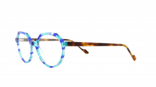 Vanni Accent V1326 Eyeglasses, light blue Macro/ classic havana temple
