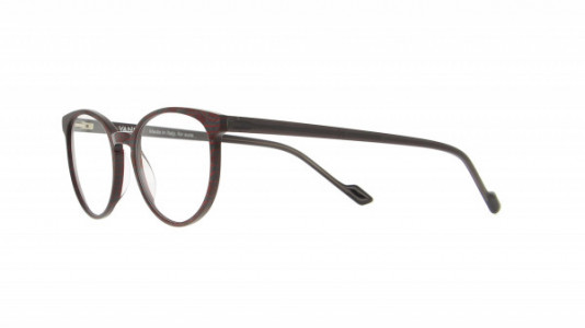 Vanni Accent V1343 Eyeglasses, burgundy-grey pearl Macro/ transparent black temple