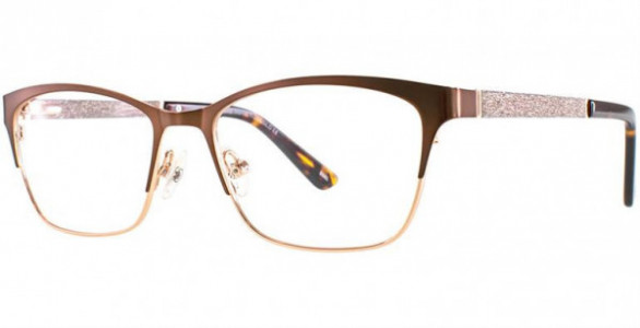 Adrienne Vittadini 1250 Eyeglasses, MBRN/ROSE GD