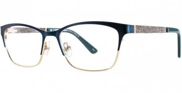 Adrienne Vittadini 1250 Eyeglasses, MTEAL/LTGLD
