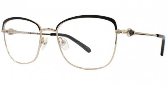 Adrienne Vittadini 1292 Eyeglasses, SBlk/SLGold
