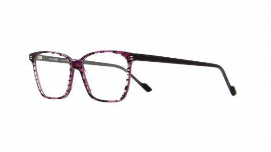 Vanni Blade V1371 Eyeglasses, crystal Macro on transparent violet/ transparent black temple