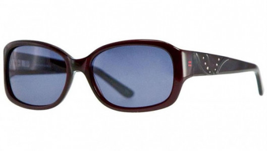 Adrienne Vittadini 100 Sunglasses, Burgundy