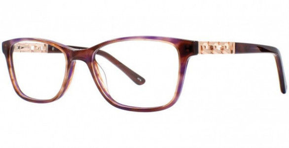 Adrienne Vittadini 632 Eyeglasses, Berry/R Gold