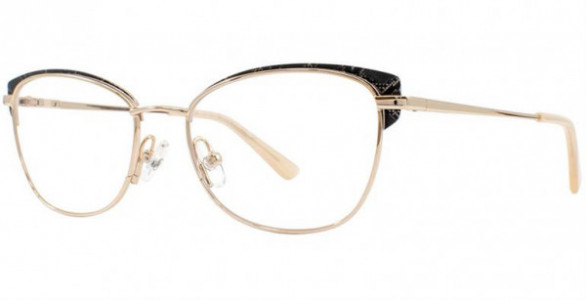 Adrienne Vittadini 638 Eyeglasses, Shiny Gold
