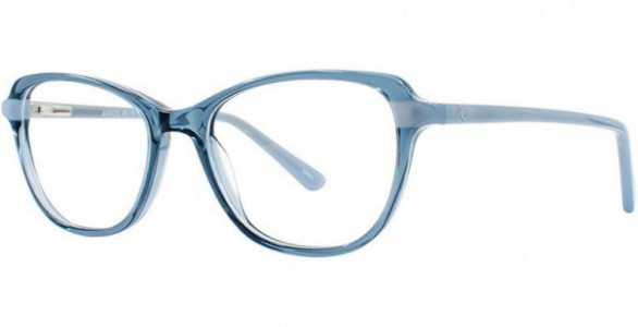 Adrienne Vittadini 642 Eyeglasses, Navy/Pebble