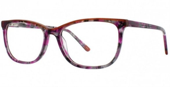 Cosmopolitan Briar Eyeglasses, Pur/Brn