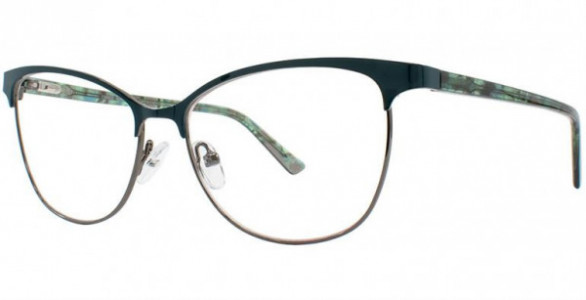 Cosmopolitan Emmie Eyeglasses, Teal/Gun