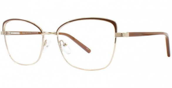 Cosmopolitan Saige Eyeglasses, Mocha/Gold