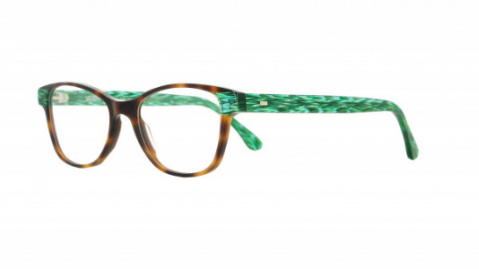 Vanni Blade V1624 Eyeglasses, classic havana/emerald green blade