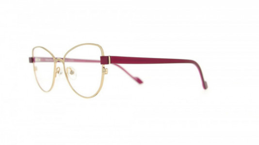Vanni Accent V4201 Eyeglasses, shiny rose gold/ metallic burgundy