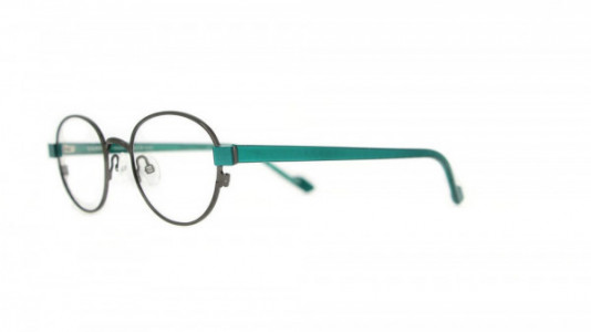 Vanni Accent V4203 Eyeglasses, shiny dark ruthenium/ metallic green