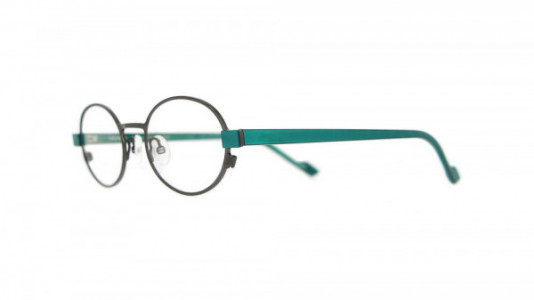 Vanni Accent V4204 Eyeglasses, shiny dark ruthenium/ metallic green