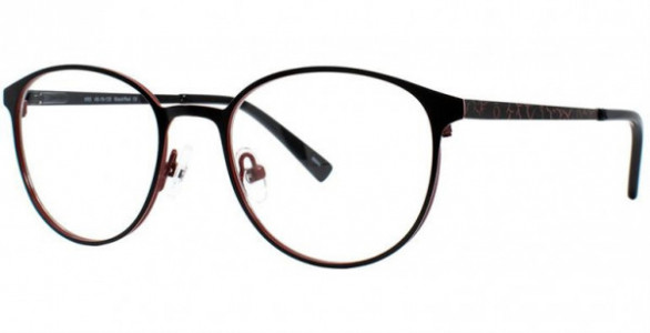 Float Milan 65 Eyeglasses, Black/Red
