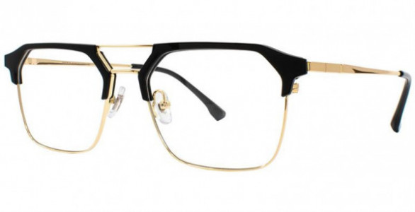 Members Only 2032 Eyeglasses, Black/Gold
