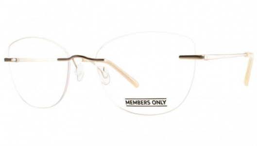 Members Only M2 Eyeglasses, Satin Gold