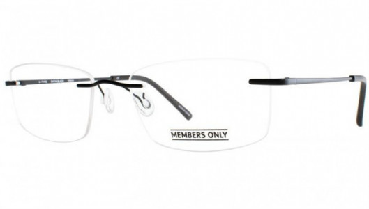Members Only M12 Eyeglasses, Satin Black