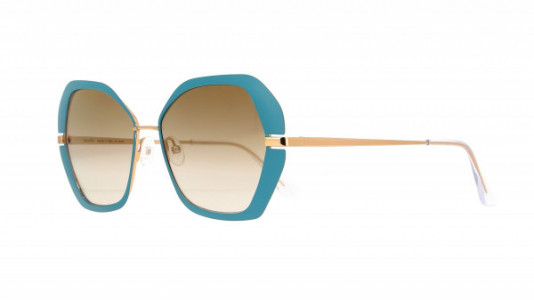 Vanni High Line VS4301 Sunglasses, matt turquoise/ shiny rose gold