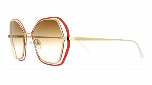 Vanni High Line VS4311 Sunglasses, shiny light gold/matt red