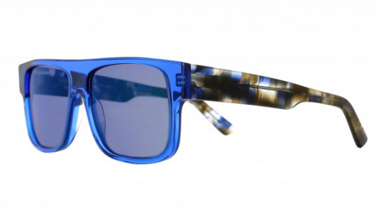 Vanni Colours VS3025 Sunglasses, transparent blue/blue pattern temple