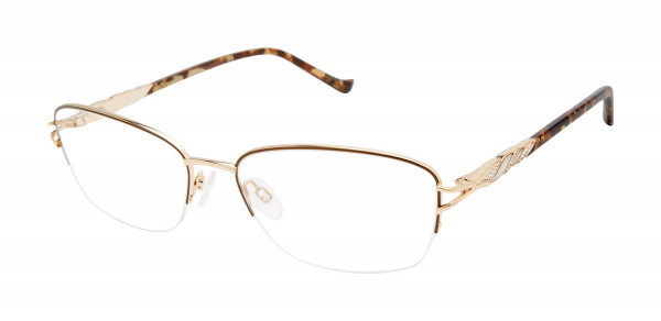 Tura R238 Eyeglasses, Brown/Gold (BRN)