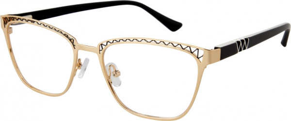 Exces EXCES 3182 Eyeglasses, 132 SHINY GOLD BLACK