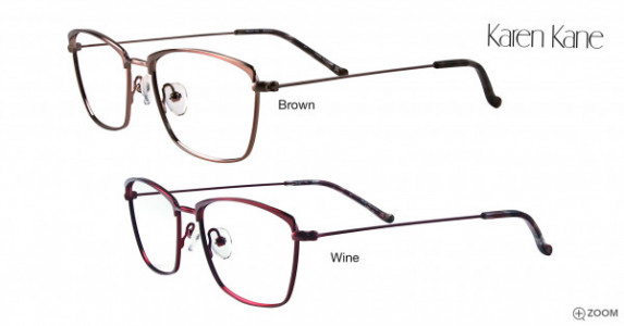 Karen Kane Plantain Eyeglasses, Brown