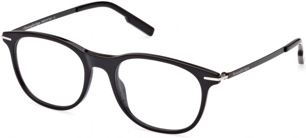 Ermenegildo Zegna EZ5245 Eyeglasses, 001 - Shiny Black, Matte Black