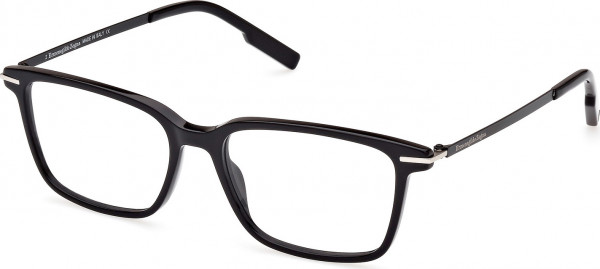 Ermenegildo Zegna EZ5246 Eyeglasses, 001 - Shiny Black / Matte Black